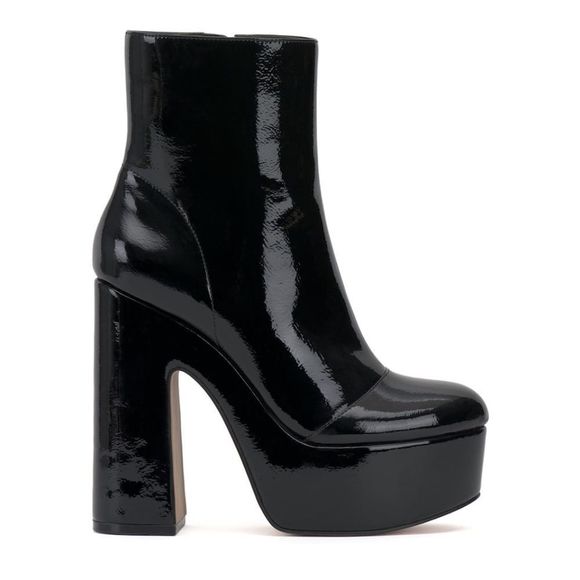 Jessica Simpson Shoes - NWT Jessica Simpson Black Vegan Patent Madlaina Platform Bootie 8.5